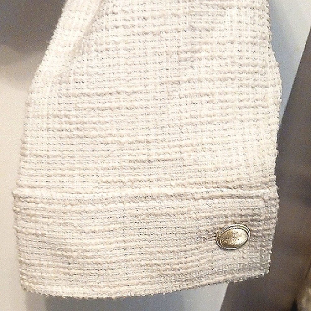 STUNNING! ⚜️Jaclyn Smith ⚜️White Blazer Classic Structured Design XL Gorgeous! - Picture 7 of 16